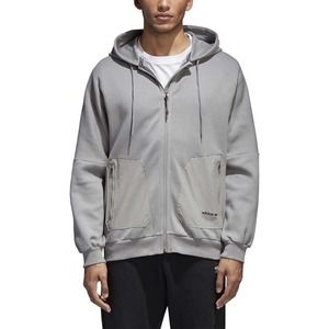 NWT!‎ ADIDAS ORIGINALS NMD TREFOIL ZIP HOODIE CE1619 GRAY LARGE